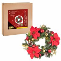 Idena Weihnachtskranz LED Dekoleuchte grün, 1 St.
