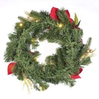 Idena Weihnachtskranz LED Dekoleuchte grün, 1 St.