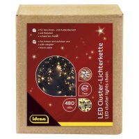 Idena 480er LED Lichterkette schwarz 14,5 m, 1 St.