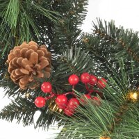 Idena Weihnachtskranz LED Dekoleuchte grün, 1 St.