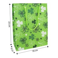Idena Geschenktüte Glücksklee grün 18,0 x...