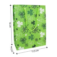 Idena Geschenktüte Glücksklee Motiv 11,5 x 16,0...