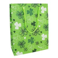 Idena Geschenktüte Glücksklee Motiv 25,0 x 35,0...