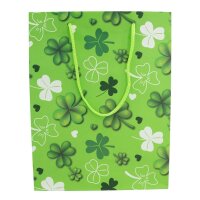 Idena Geschenktüte Glücksklee Motiv 25,0 x 35,0 cm, 1 St.