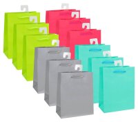 Idena Geschenktüten Uni farbsortiert 18,0 x 23,0 cm,...