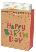 Idena Geschenktüte Geburtstag Motiv 18,0 x 23,0 cm,...