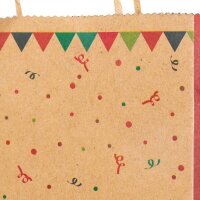 Idena Geschenktüte für Flaschen Geburstag Motiv 10,0 x 39,0 cm, 1 St.