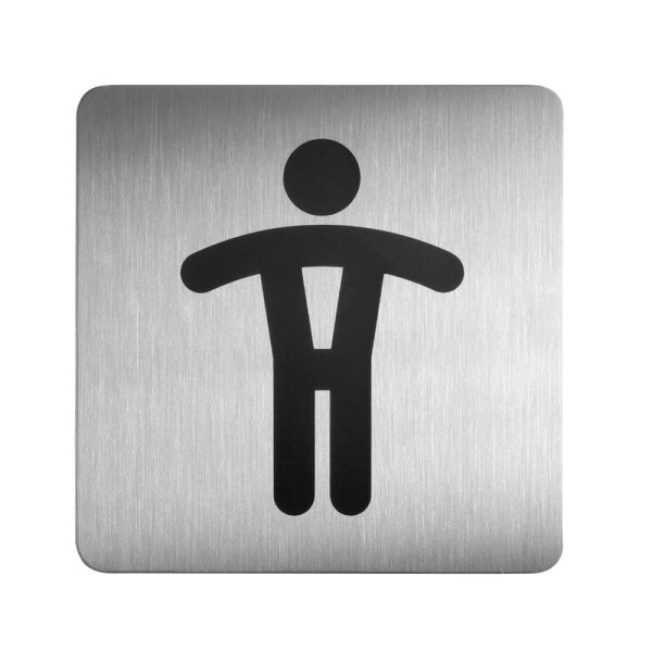 DURABLE Piktogramm "WC Herren" quadratisch 15,0 x 15,0 cm, 1 St.