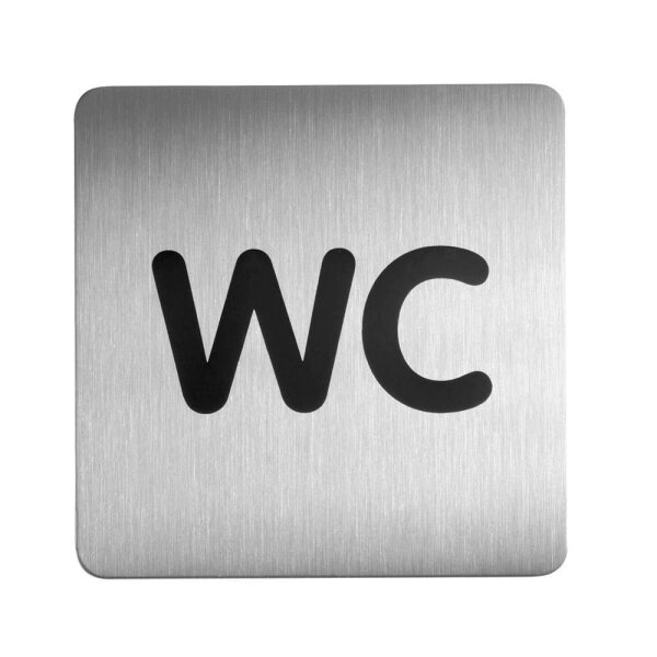 DURABLE Piktogramm "WC" quadratisch 15,0 x 15,0 cm, 1 St.