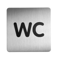 DURABLE Piktogramm "WC" quadratisch 15,0 x 15,0...