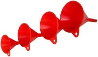 hünersdorff Trichter HD-PE Set 4-teilig rot