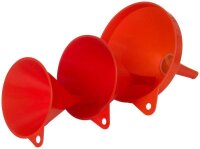 hünersdorff Trichter HD-PE Set 3-teilig rot