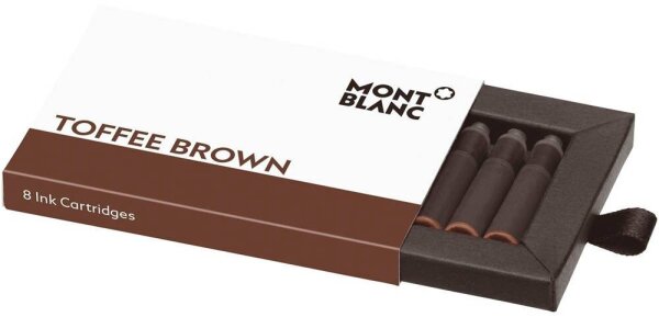 MONTBLANC Tintenpatronen für Füller Toffee Brown karamellbraun, 8 St.