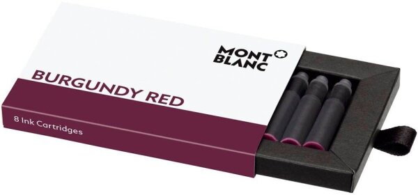 MONTBLANC Tintenpatronen für Füller Burgundy Red burgunderrot, 8 St.