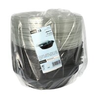 STARPAK Einweg-Salatschalen Snap It schwarz 1000,0 ml, 25 St.