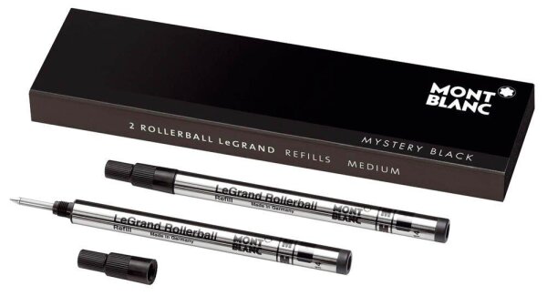 MONTBLANC LeGrand M Mystery Black Tintenrollerminen schwarz 1,0 mm 2 St.