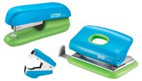 Rapid Locher und Heftgeräte Set Mini blau/grün