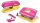 Rapid Locher und Heftgeräte Set Mini pink/gelb  ( 5000371 )