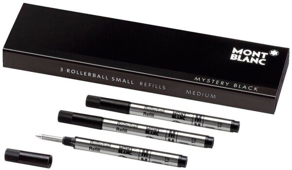 MONTBLANC Rollerball-Mine Gelschreibermine schwarz 1,0 mm 3 St.