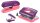 Rapid Locher und Heftgeräte Set Mini lila/rosa
