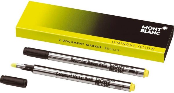 MONTBLANC Luminous Yellow Textmarkerminen gelb, 2 St.