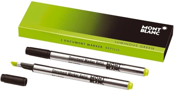 MONTBLANC Luminous Green Textmarkerminen grün, 2 St.