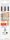 edding Display DIY Tieflochmarker-Bleistift weiß HB 2,0 - 5,0 mm, 1 Set