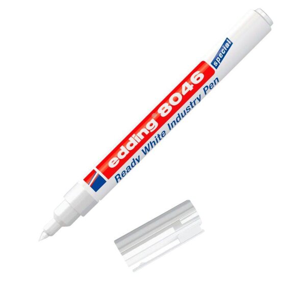 edding Display Ready 8046 Industriemarker weiß 1,0 - 3,0 mm, 30 St.