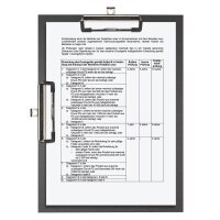 FALKEN Klemmbrett 15061740000F DIN A4 schwarz Karton, 1 St.
