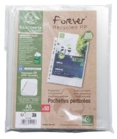Exacompta Prospekthüllen Forever DIN A5 transparent genarbt 0,06 mm, 50 St.