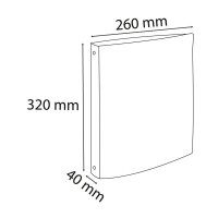 Exacompta Forever Ringbuch 4-Ringe rot 4,0 cm DIN A4, 1 St.