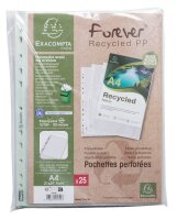 Exacompta Prospekthüllen Forever DIN A4 transparent genarbt 0,12 mm, 25 St.