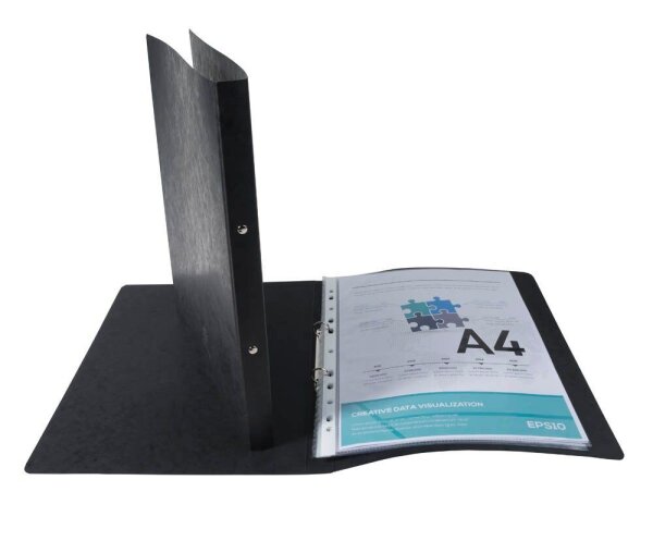 Exacompta Ringbuch 2-Ringe schwarz 2,0 cm DIN A4, 1 St.