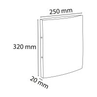 Exacompta Ringbuch 2-Ringe blau 2,0 cm DIN A4, 1 St.