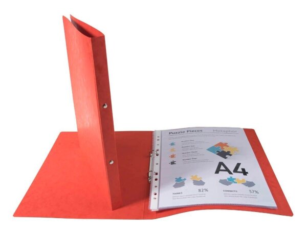 Exacompta Ringbuch 2-Ringe rot 2,0 cm DIN A4, 1 St.