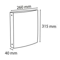 Exacompta Aquarel Ringbuch 2-Ringe pastellblau 4,0 cm DIN A4, 1 St.