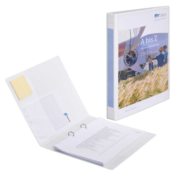Exacompta Kreacover Ringbuch 2-Ringe weiß 3,8 cm DIN A4, 1 St.