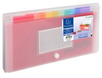 Exacompta Fächermappe Crystal 7 Fächer transparent, 1 St.