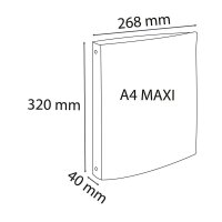 Exacompta Skandi Ringbücher 2-Ringe farbsortiert 4,0...