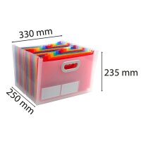 Exacompta Fächermappe Crystal 24 Fächer...