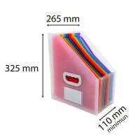 Exacompta Fächerstehsammler Crystal 55598E kristall...