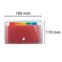 Exacompta Fächermappe Crystal 6 Fächer...
