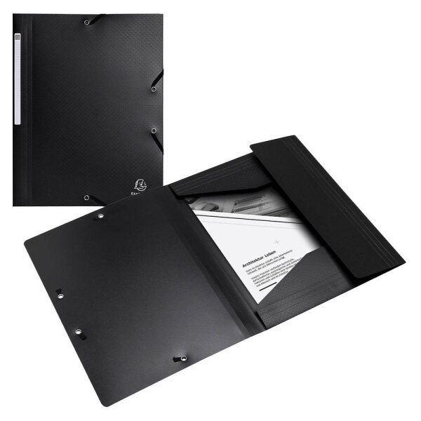 Exacompta Sammelmappe Opak DIN A4 schwarz, 1 St.