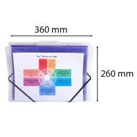 Exacompta Fächermappe Crystal 6 Fächer transparent, 1 St.