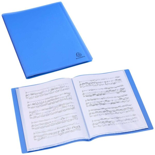 Exacompta Opak Sichtbuch DIN A4, 50 Hüllen hellblau, 1 St.