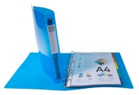 Exacompta Iderama Ringbücher 4-Ringe farbsortiert 4,0 cm DIN A4, 10 St.