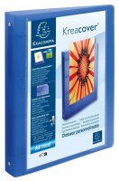 Exacompta Kreacover Präsentationsringbücher 4-Ringe farbsortiert 4,0 cm DIN A4, 15 St.