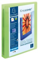 Exacompta Kreacover Präsentationsringbücher 4-Ringe farbsortiert 4,0 cm DIN A4, 15 St.