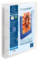 Exacompta Kreacover Präsentationsringbücher 4-Ringe farbsortiert 4,0 cm DIN A4, 15 St.