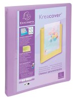 Exacompta Kreacover Präsentationsringbuch 4-Ringe farbsortiert 4,0 cm DIN A4, 15 St.
